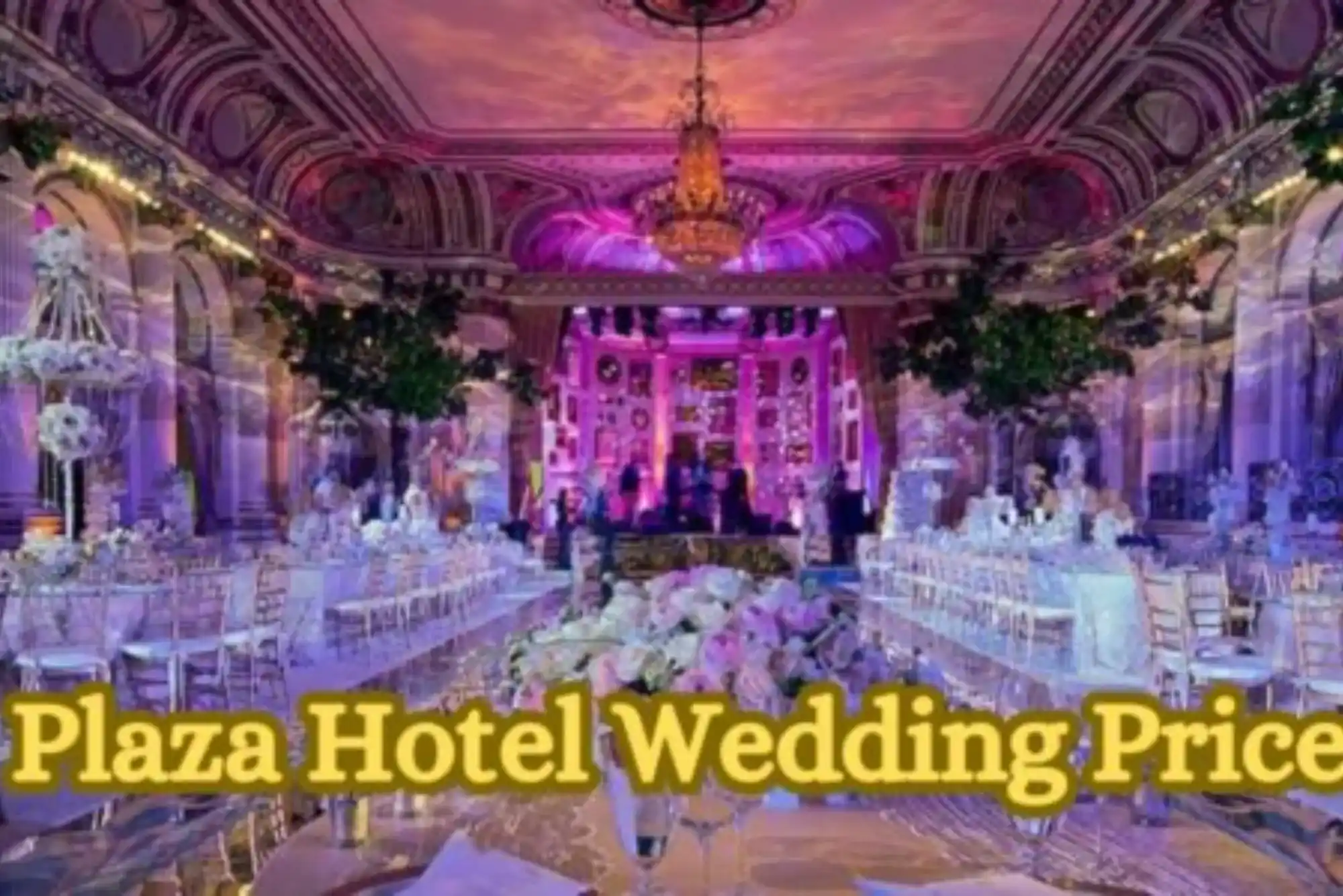 Plaza Hotel Wedding Price