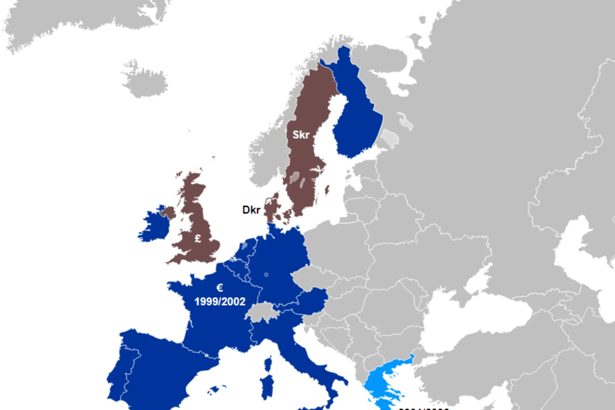 Countries Part Of The Eurozone