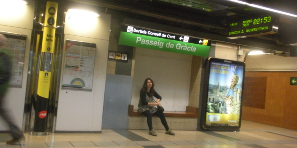 Exits From Passeig De Gracia Metro Station