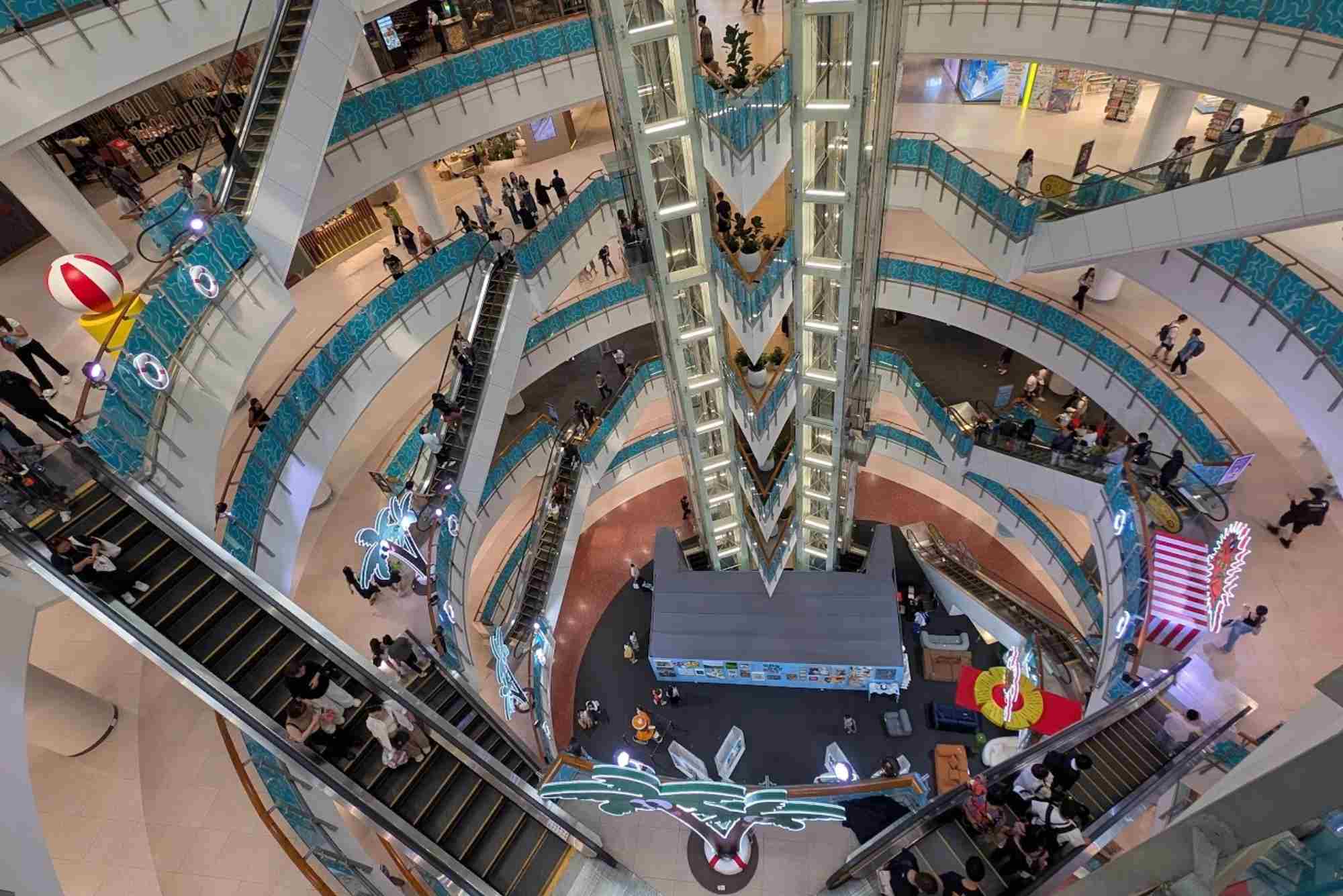 Thailand Bangkok Skywalk Mall to Mall Plan